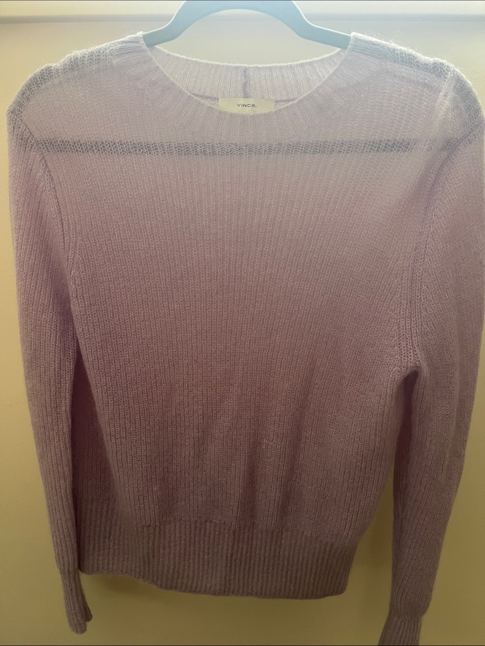 Vince Blush Pink Lightweight Crewneck Sweater